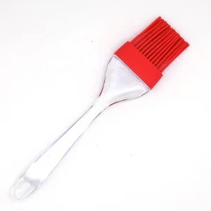 Image of Heat Resistant Food Grade Pastry Tools Durable Silicone Baking Oil Brush with transparent PS handle