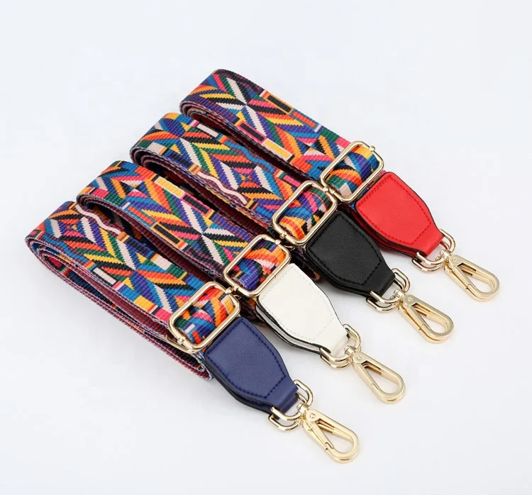 

12 Colors Leather Vintage Adjustable Woven Bag Shoulder Straps, 12 styles