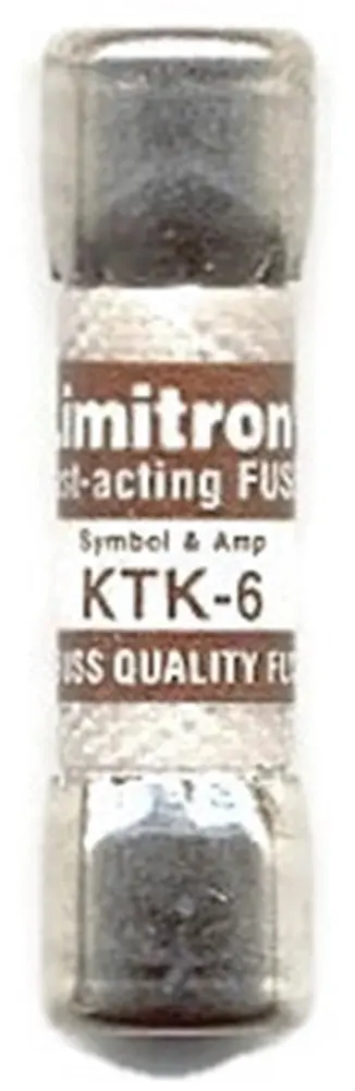 Bussmann KTK-20 20 Amp Limitron Fast Acting Supplementary Fuse Melamine Tube