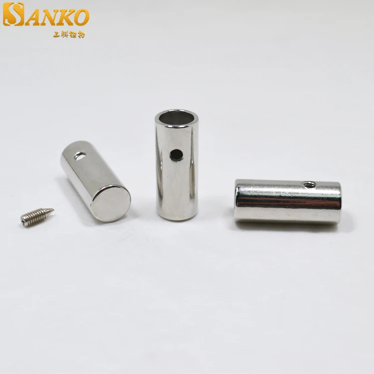 

Fashion nickel alloy string end cord stopper metal cord end