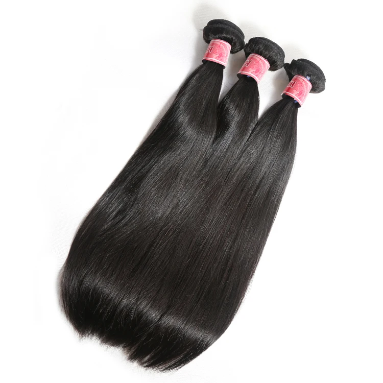 

JP Malaysian Straight Hair 100% Human Hair Bundles Natural Color Hair Extension, Natural color ( near 1b# )