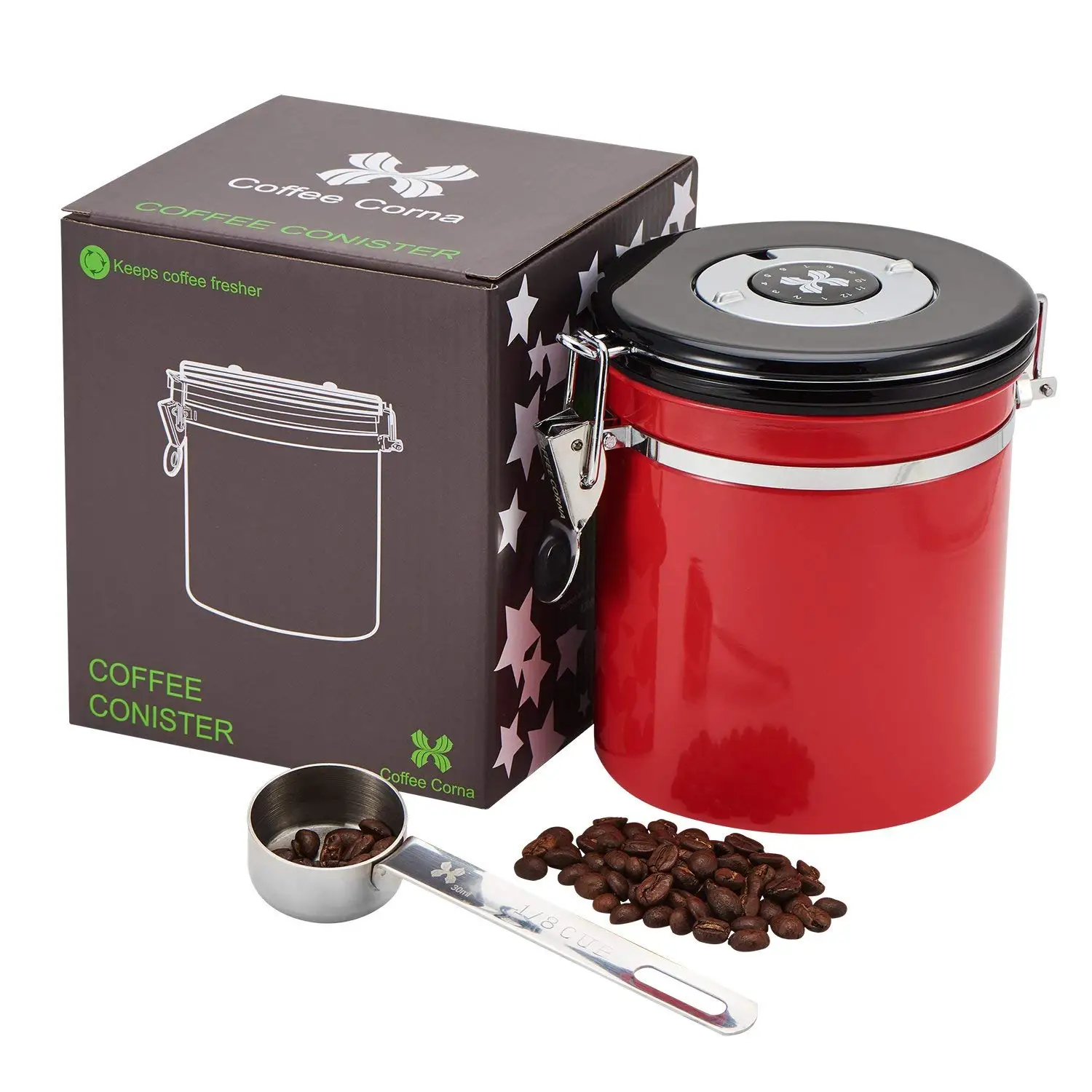 Buy Coffee Canister - Airtight Container Airtight Lid ...