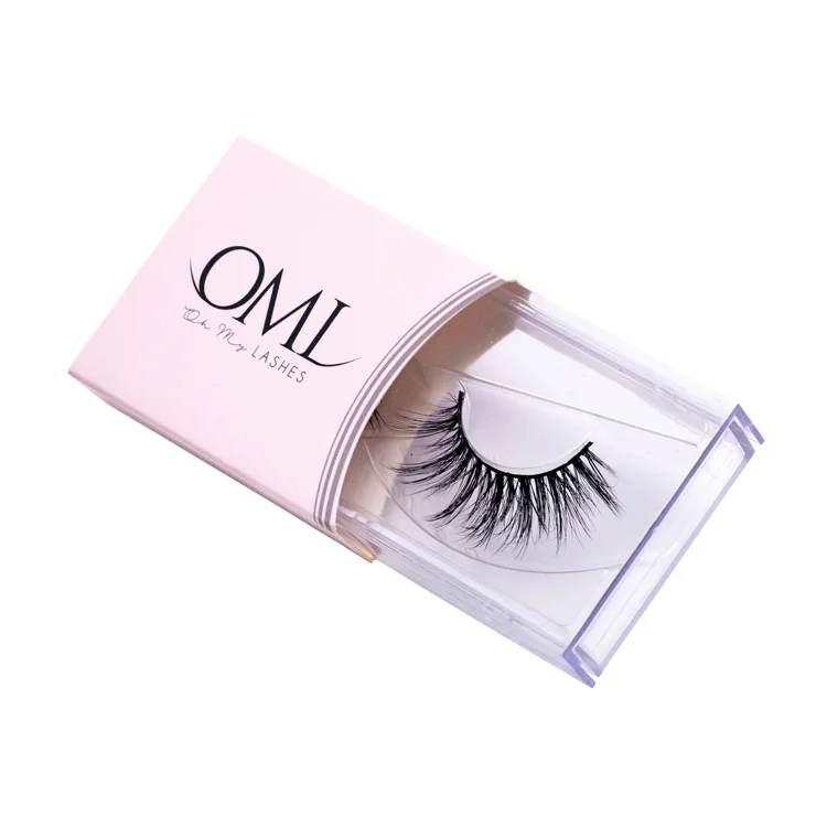

Mink Glitter Pink Empty Custom Eyelash Packaging Box