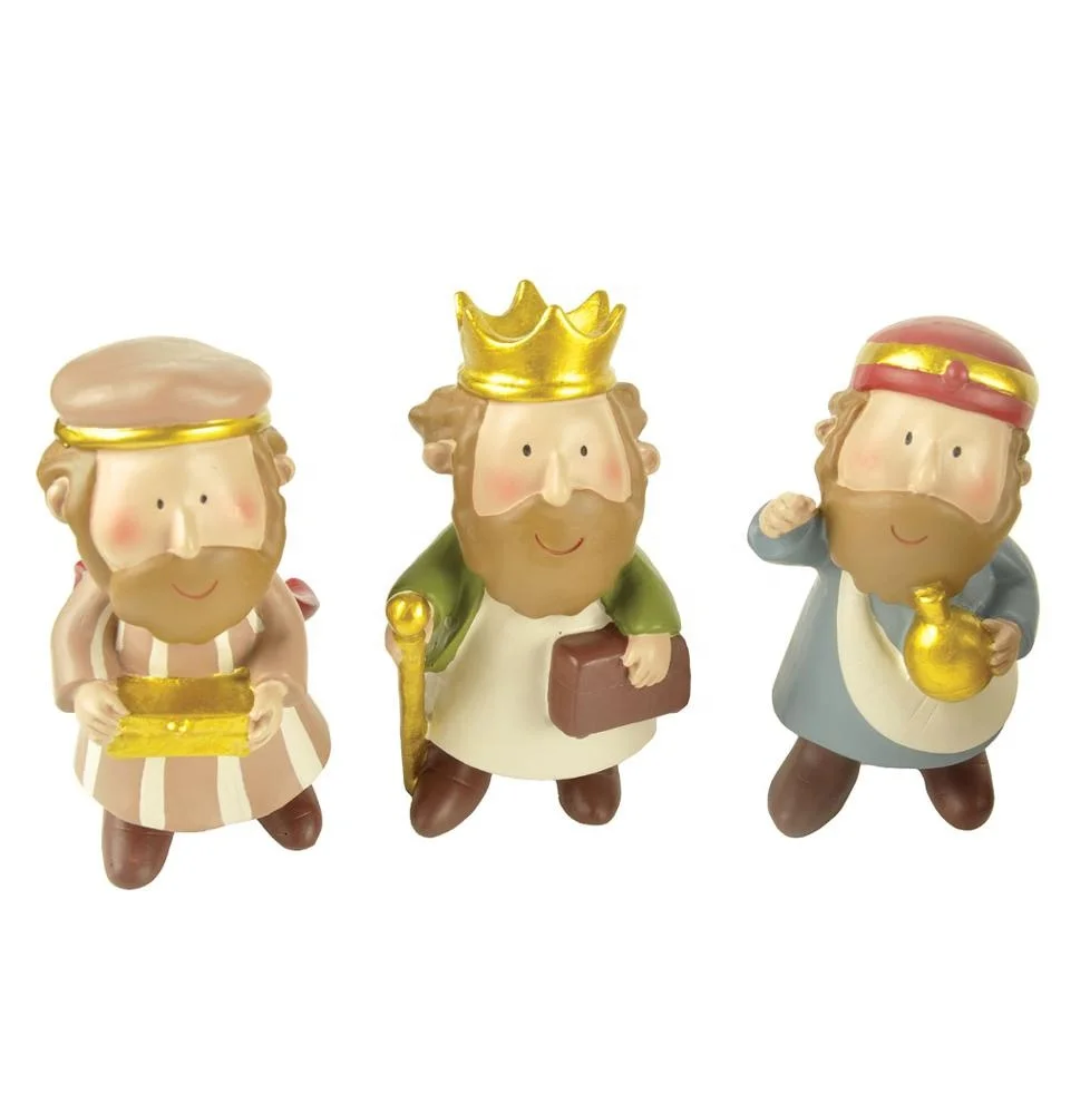 
High quality resin little people nativity set for indoor and Christmas 