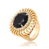 13714 Xuping newest style crystal bishop rings with 18k gold