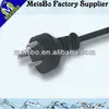 Denmark 3 pins locking plug ac power cord