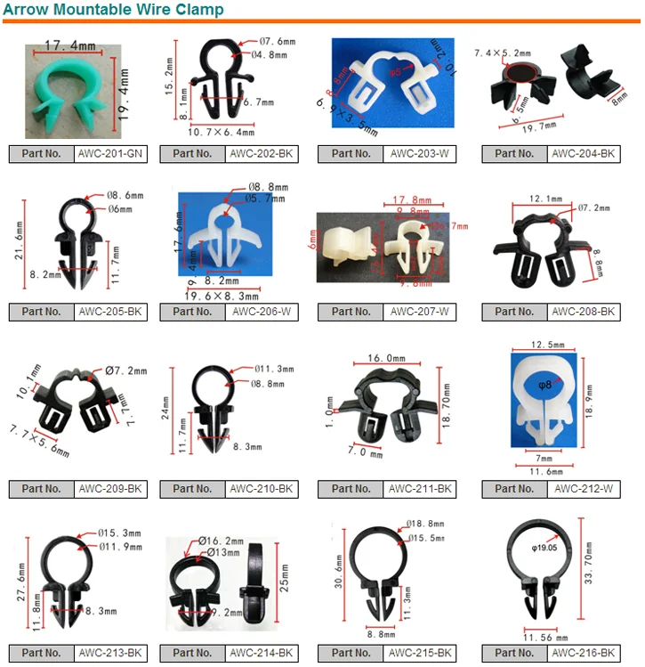 automotive plastic clips and fasteners