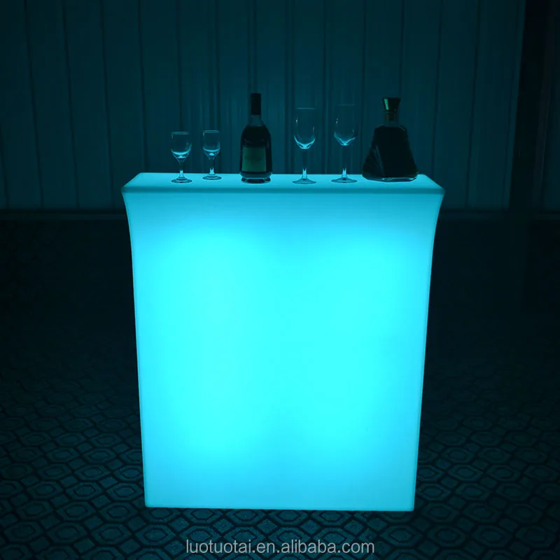 
led outdoor furniture Color Changing Rechargeable Led Bar Counter/led home bar counter lighting 