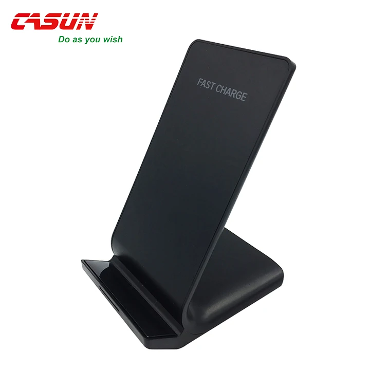 

2018 newest design 9V 10W Quick wireless charger with stand, Black