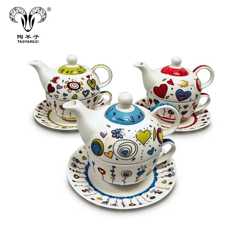 Tea Sets Drinkware Type,Wholesale Ceramic Teapot For One Set/wholesale