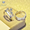 heart shape silver ring Zirconia Open Couple Ladies Concave Ring Latest Wedding engagement Ring Designs