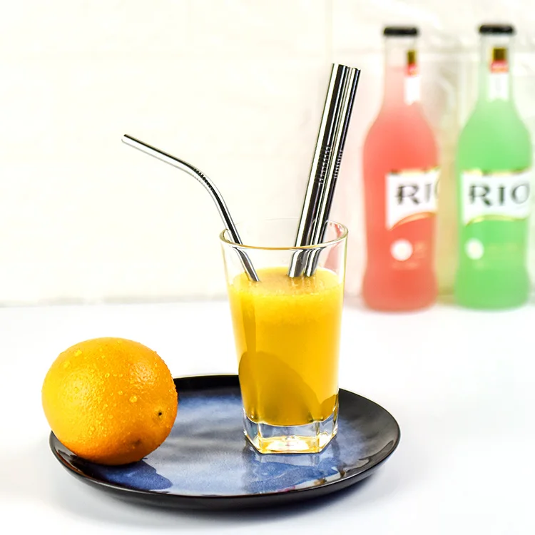 
Customized Colorful Stainless Steel Metal Straw Set In Stock 