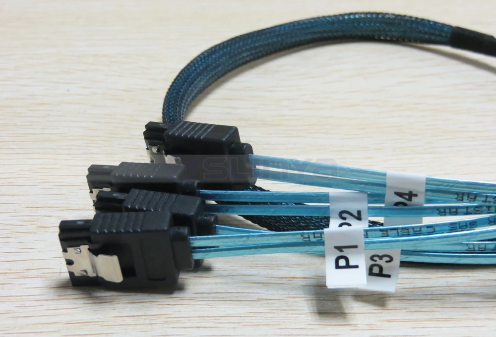High Speed Hd Mini Sas Sff 8643 To 4* Sata 7 Pin Cable Buy Sff 8643
