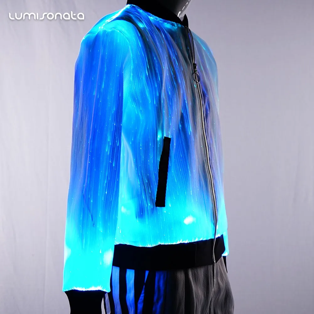 Fiber Optic Hoodie Fiber Optic Burning Man Clothing Light Up Costume