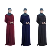 

New colors plain lycra prayer dress khimar abaya muslim long dress islamic clothing women wholesale