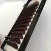 Mixed size matt / glossy individual lashes custom eyelash box lash extension