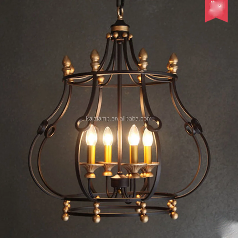 Interieur vintage koperen licht e14 * 6 lampenvoet hanglamp ...