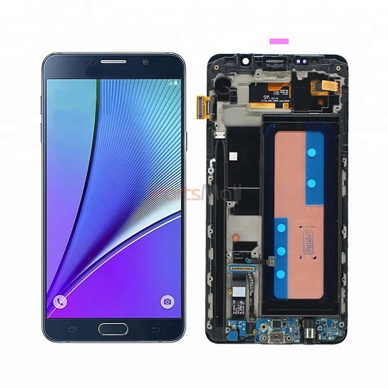 

For Samsung Galaxy Note 5 SM-N920 N920 N920F N920A LCD Screen Display Touch Digitizer Assembly With Frame Blue White Gold