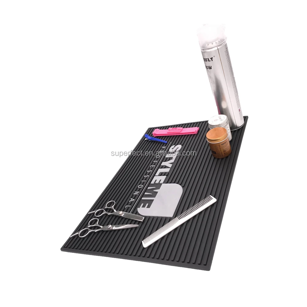 Barber Accessories Table Decoration Custom Rubber Mat For Barber Buy