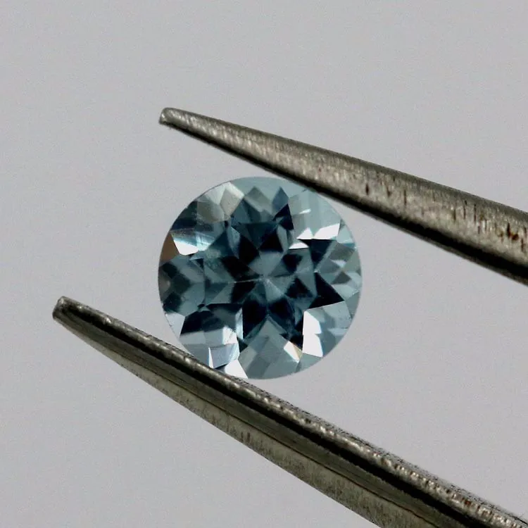 Beautiful 3.5mm Natural Sky Blue Topaz Loose Gemstones - Buy Topaz,Blue ...