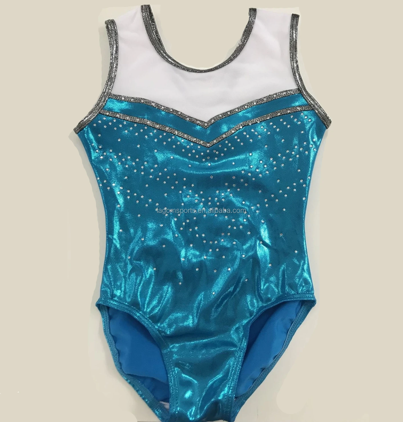 Women Spandex New Training Gymnastic Leotard With Rhinestones Buy 