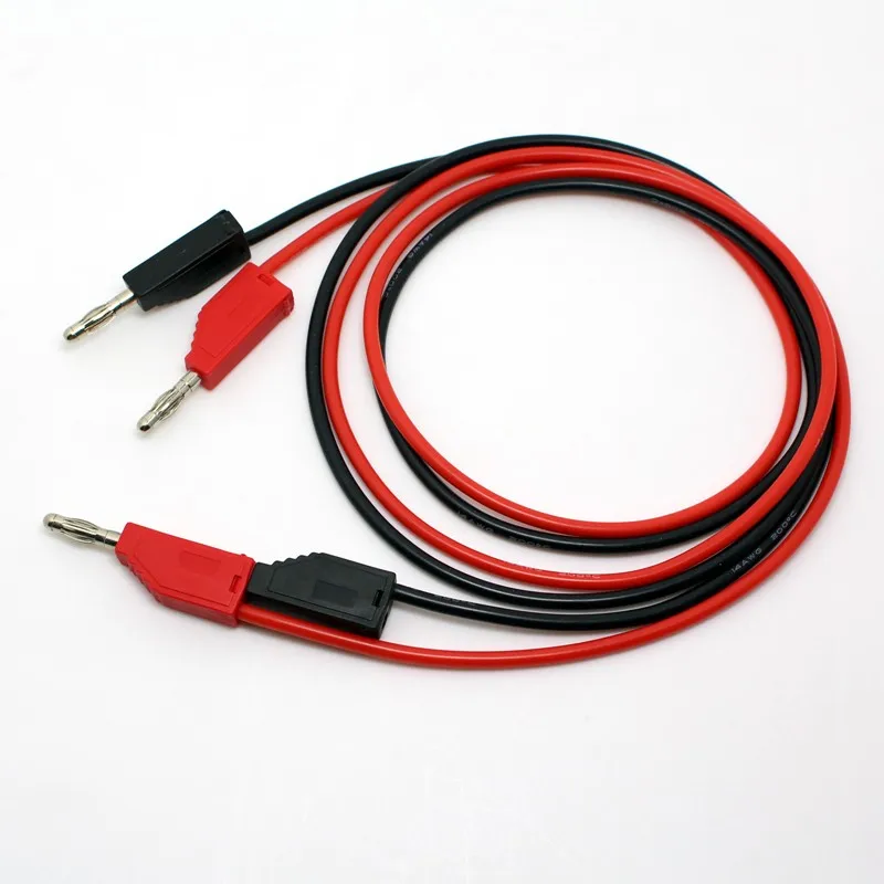 4mm Banana To Banana Plug Soft Test Cable Lead For Multimeter 5 Colours ...