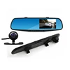HOT 4.3inch Dual lens dash cam 1080p Full HD Car DVR Rearview Mirror Car Camera
