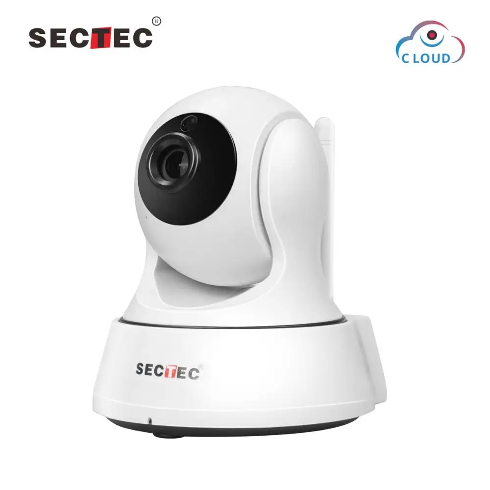 

Sectec HD 720P Smart Home Wifi CCTV Camera Security Wireless IP Camera, Standard: white