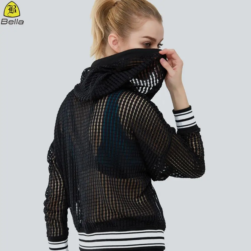 

Womens Clothing Best Quality Wholesale Fitness Gym Hoodie, Black or white