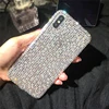 New Popular Girl Style Bling Full Diamond Rhinestone TPU+PC Clear Back Mobile Phone Case For iPhone XS/XS MAX