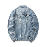 

2018 Hot Sale Ripped Jean Jackets Men ,Stock Jeans Jacket For Men Winter