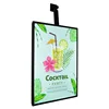 android touch screen digital menu board holder led fast food restaur black light menu board