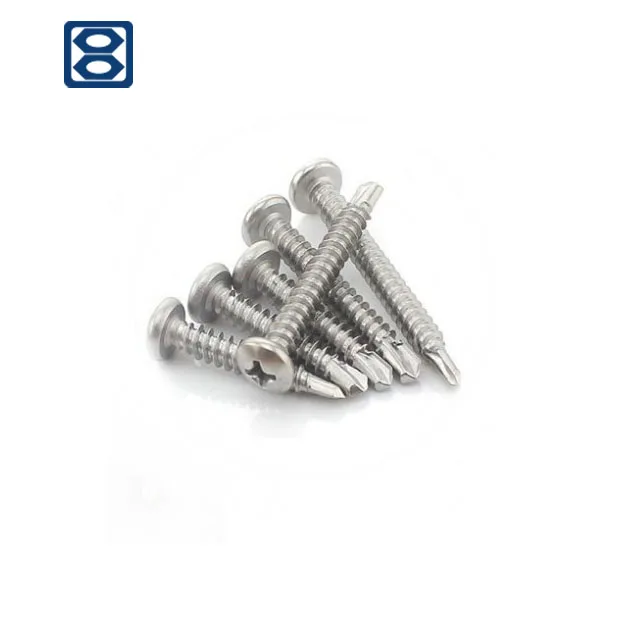 
China manufacture DIN 7504 cross recessed pan head self-drilling screws 