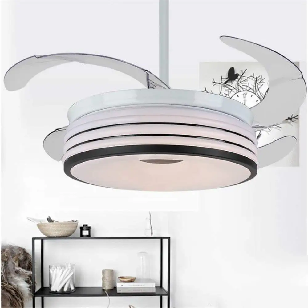 Buy Lighting Fans Invisible Ceiling Fan Light with Crystal ...