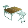 Onwaysports Aluminum outdoor furniture picnic folding table set with stools