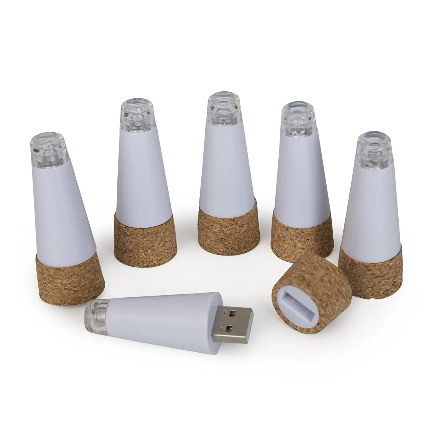 Led Cork Light Wine Bottle Stopper Lamp Dinner Mood Lighting Usb