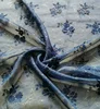 Organdie Series Lace Fabric Flower Decoration Voile with Shiny Gold for Dress Design