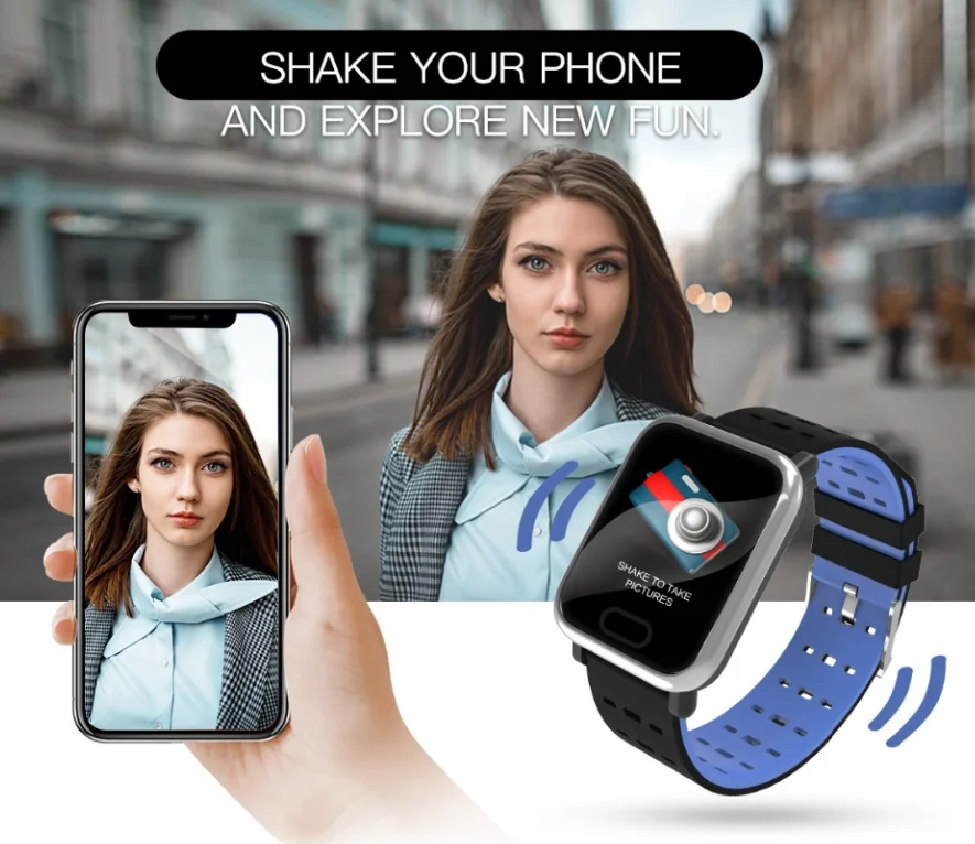 A6  color screen fitness tracker Step Counter Activity Monitor smart watch band