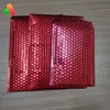 China factory price high quality durable shipping envelopes aluminium foil rose red poly mailers bubble mail bags for packaging