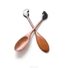 Long Cat Handle Wooden Coffee Stirring Spoon Kitchen Accessories Tableware