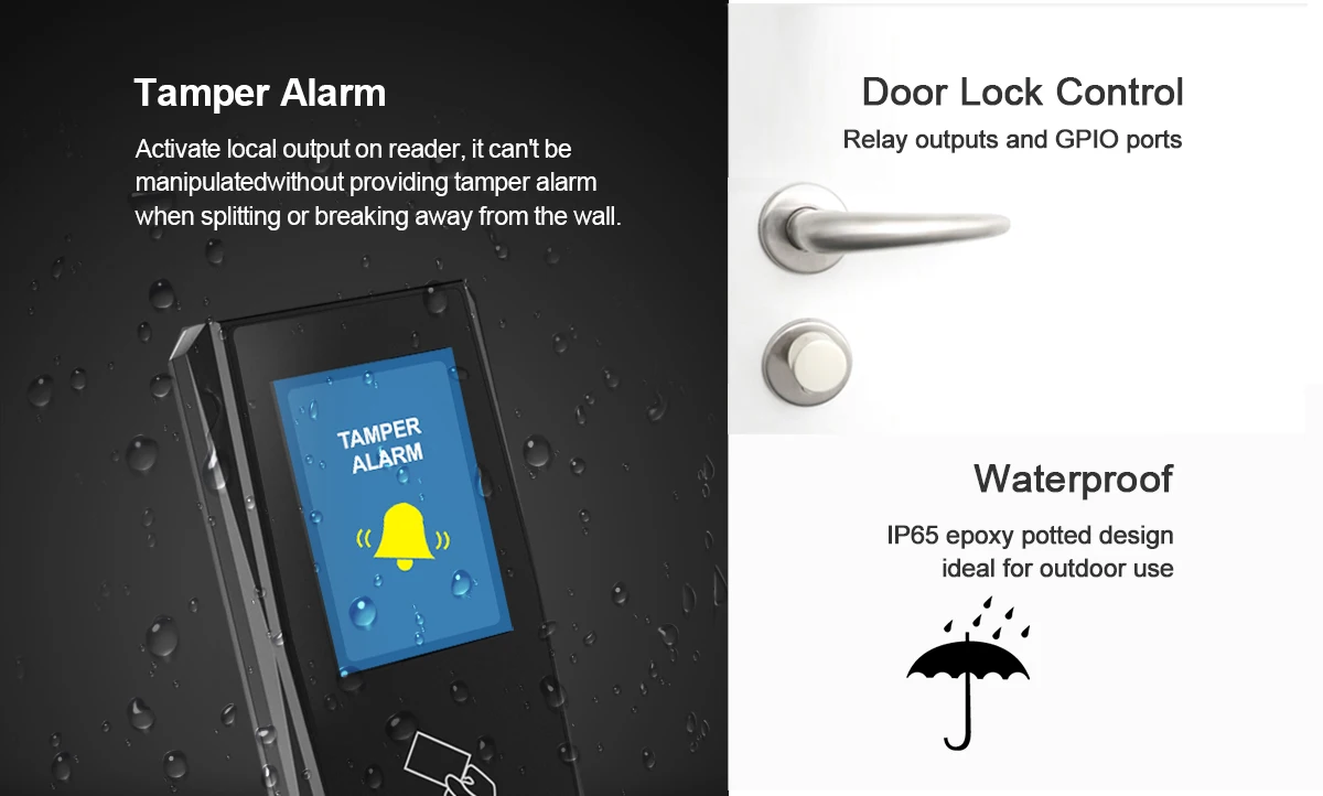 Ip Poe Linux Touch Screen Rfid Bluetooth Access Control Reader With Sdk