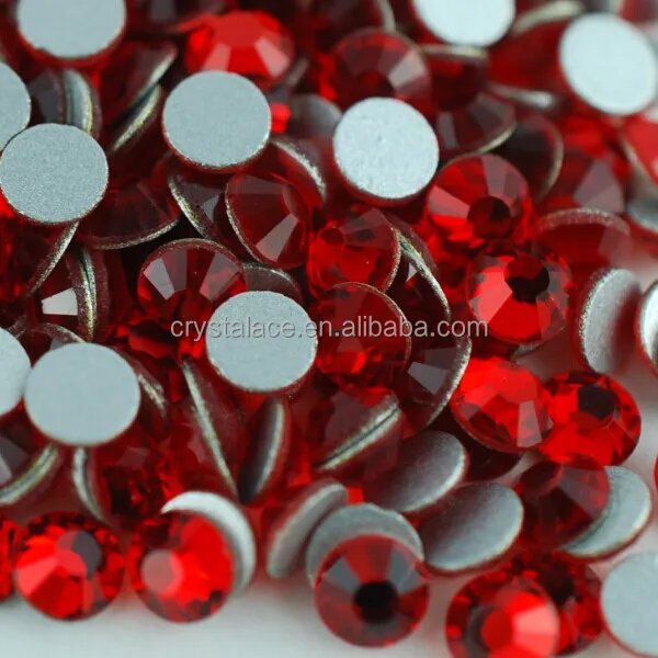 

ss20 Lt siam flatback rhinestone 1440 pcs,non hotfix flatbac glass beads for nails