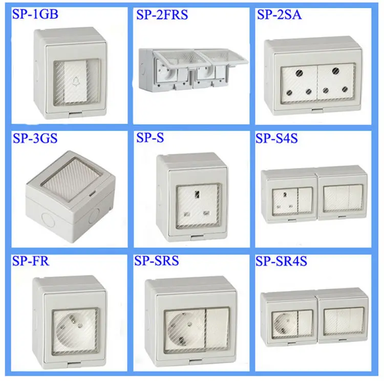 Saipwell High Quality French Waterproof Outdoor Socket