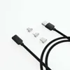 Hot Amazon Light Micro Type C Multi 3 in 1 Nylon Braided Automatic Adsorption Magnetic USB Charging Data Cable for Cell Phones