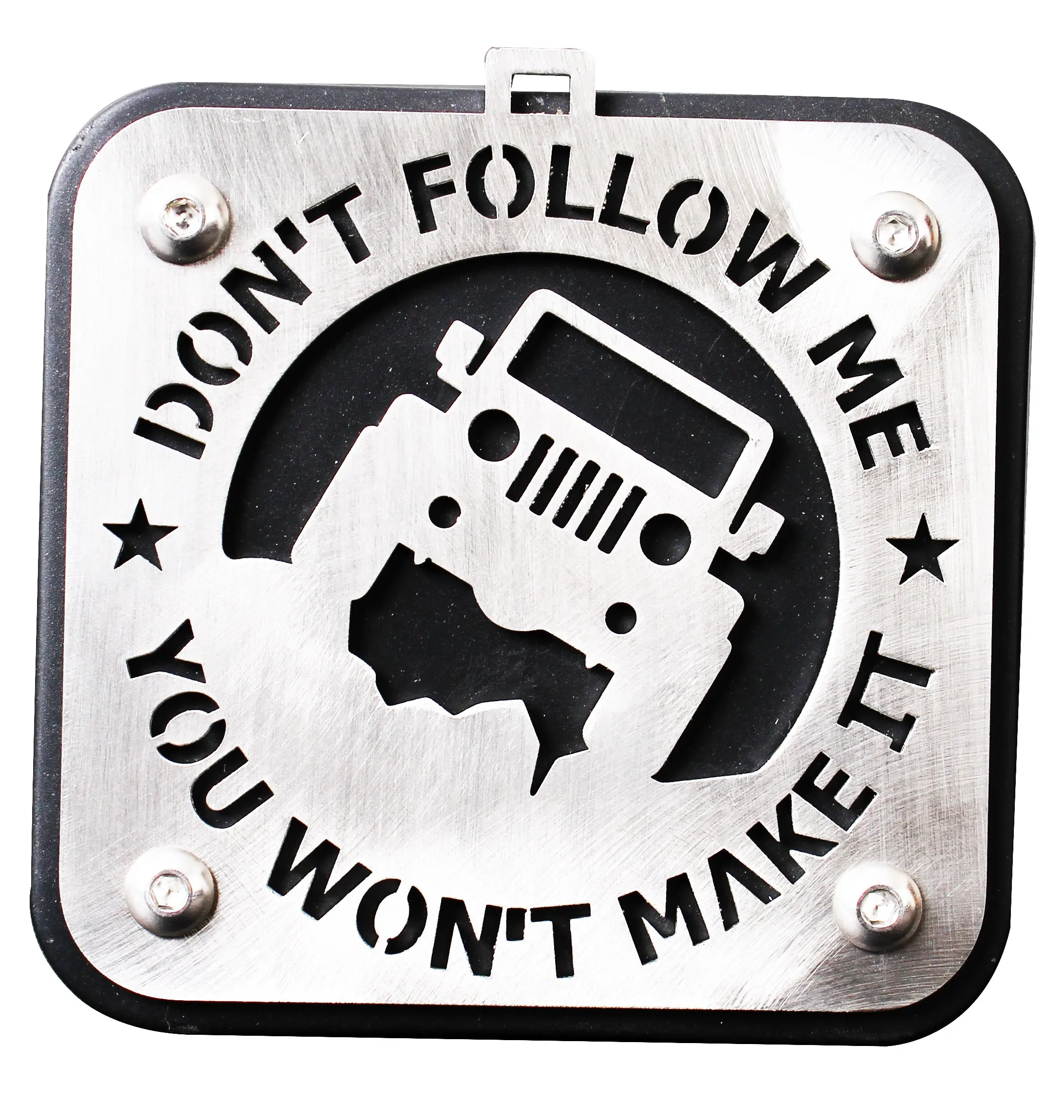 2 Metal Tow Cover Trailer Hitch Receiver Cover Accessories Series Towing
