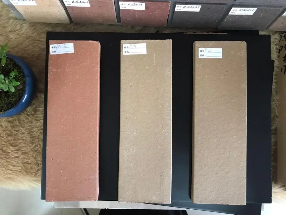 Outside clay brick, decorative wall tile smooth surface with size 230*76*12mm from brick wall manufacturer