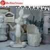 Rabbit decorative mailbox post