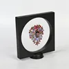 Fashion Style 3D Transparent Black Plastic Gemstone Jewelry Display Box