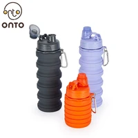 

BPA Free High Quality Expandable Collapsible Silicone Water Bottle, Travel Sports Drinking Silicone Foldable Water Bottle