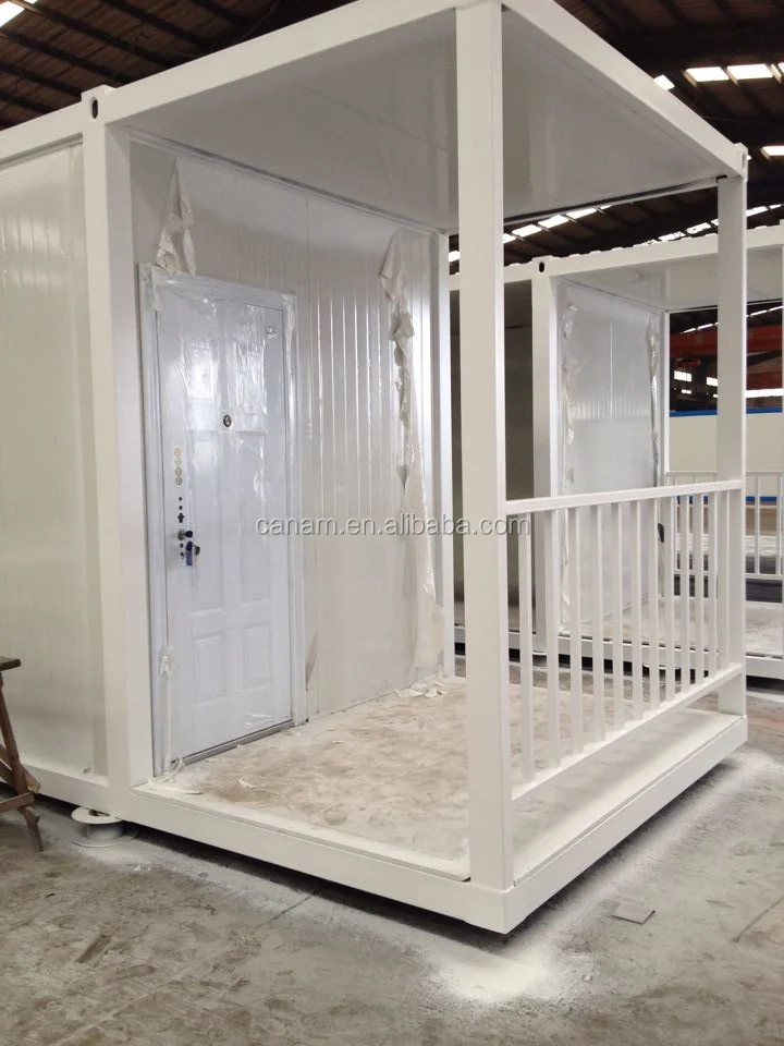 Portable container house, flat pack container house